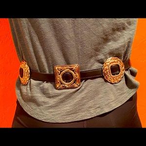 Western Silver Concho Belt